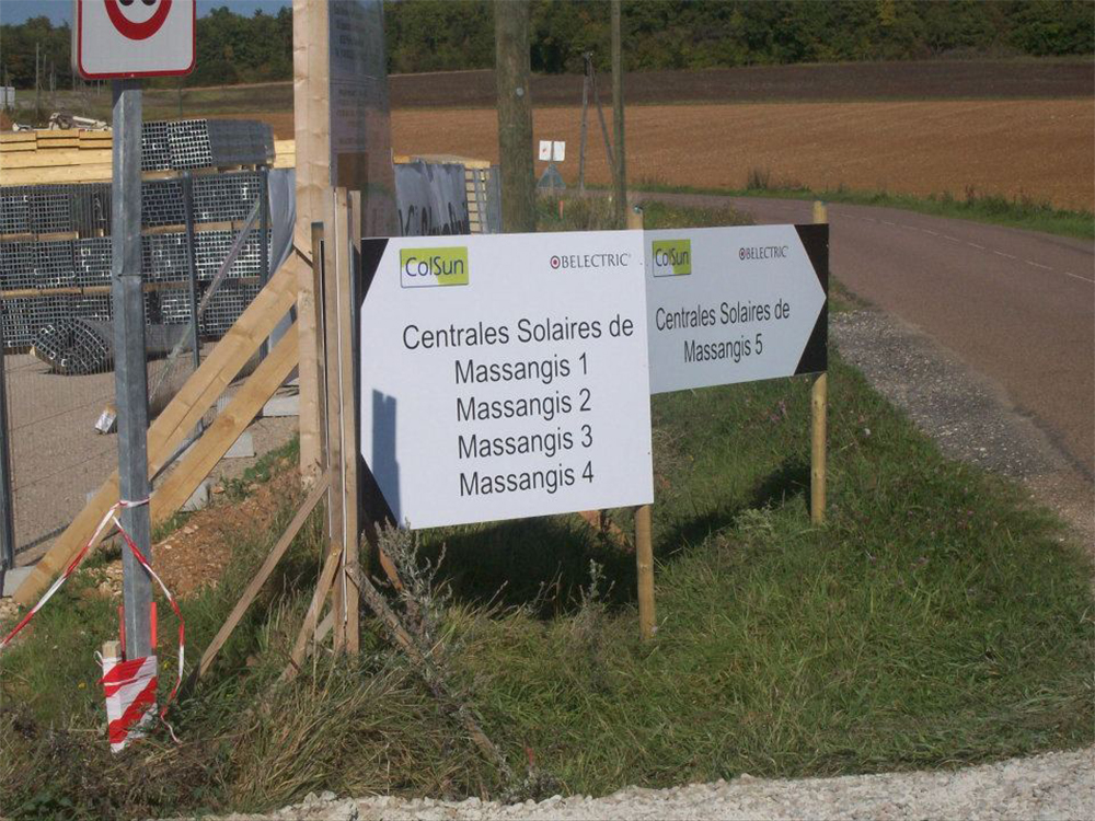 La centrale photovoltaïque de Massangis (Yonne)