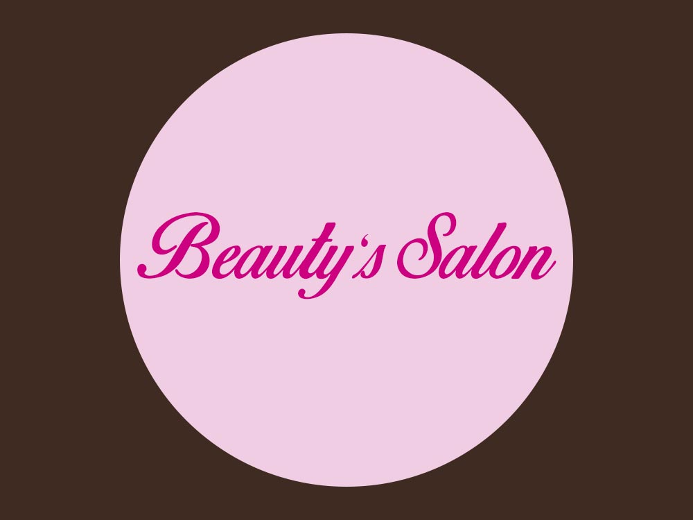 Brochure trifold pour le salon de beauté fictif Beautys Salon